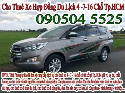 Giá thuê xe hợp đồng du lịch 7 chỗ đi Tuy An – Phú Yên